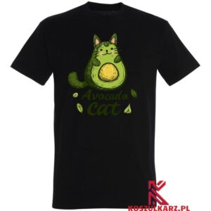 Koszulka z nadrukiem Avocado Cat 2.0 – uroczy design z charakterem