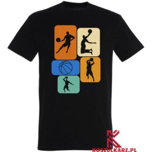 Koszulka z nadrukiem Basketball Tiles: Graficzny Hołd dla Fanów Koszykówki