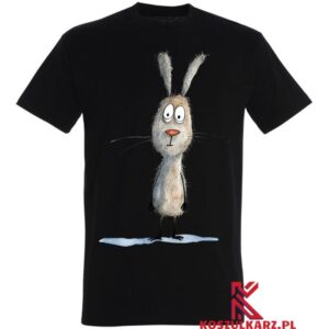 Koszulka z nadrukiem Stojący Królik, Urok Wiosennej Przyrody