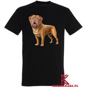 Koszulka z nadrukiem psa Mastif Francuski (Dogue de Bordeaux)