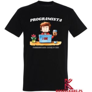 Przekształca kawę w kod Koszulka dla programisty