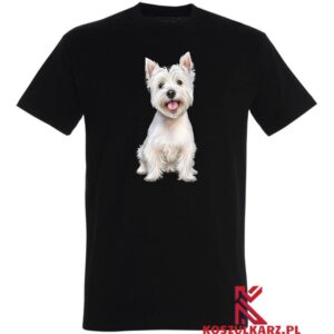 Koszulka z nadrukiem psa West Terrier