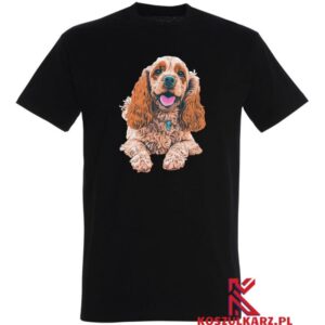 Koszulka z nadrukiem Cocker Spaniela Brązowego