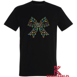Koszulka z Wzorem Świątecznej Kokardy – Styl i Komfort