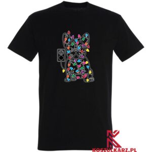 Koszulka Świąteczny Klimat z Buldog francuski