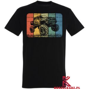 Koszulka z nadrukiem Retro Wielki Samochód