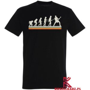 Koszulka z nadrukiem z nadrukiem Etapów Rozwoju Gitarzysty