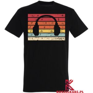 Koszulka z nadrukiem Retro Słuchawek