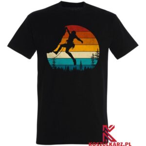 Koszulka z nadrukiem Retro Wspinaczka Górska
