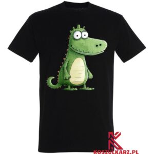 Koszulka z nadrukiem animowany zielony smok